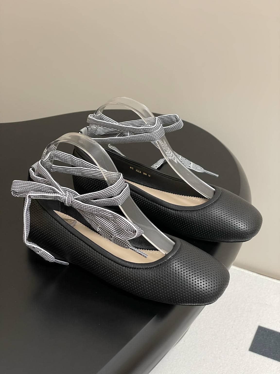 D-Journey Lace-up Ballet Flats-2